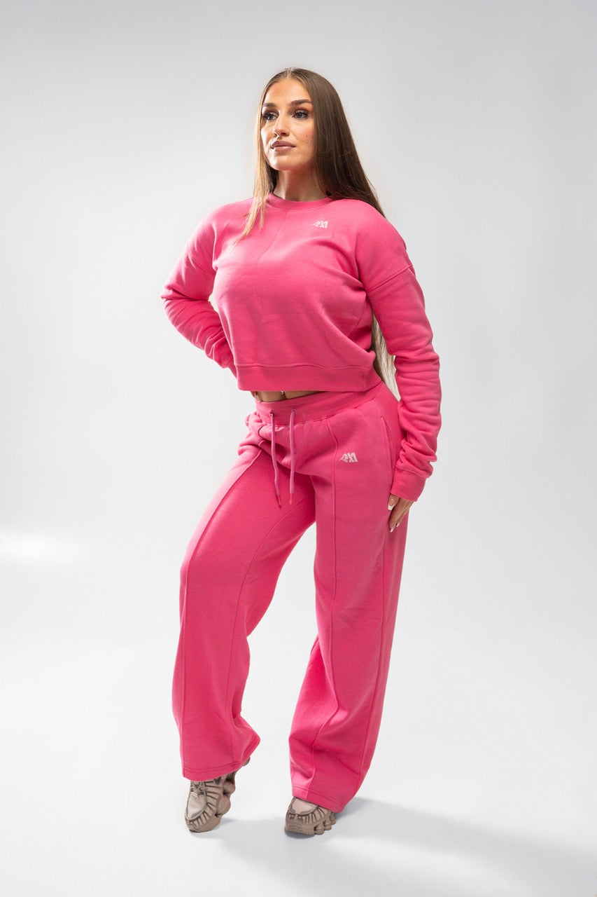 XAPE Core Logo Cropped Sweatshirt - Dusty Pink