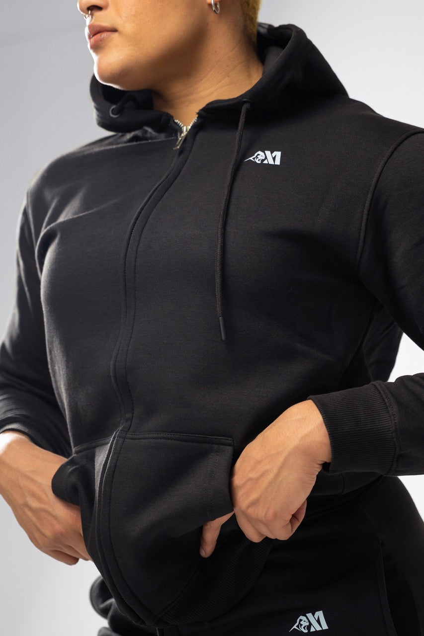 XAPE Core Logo Zip Hoodie - Black
