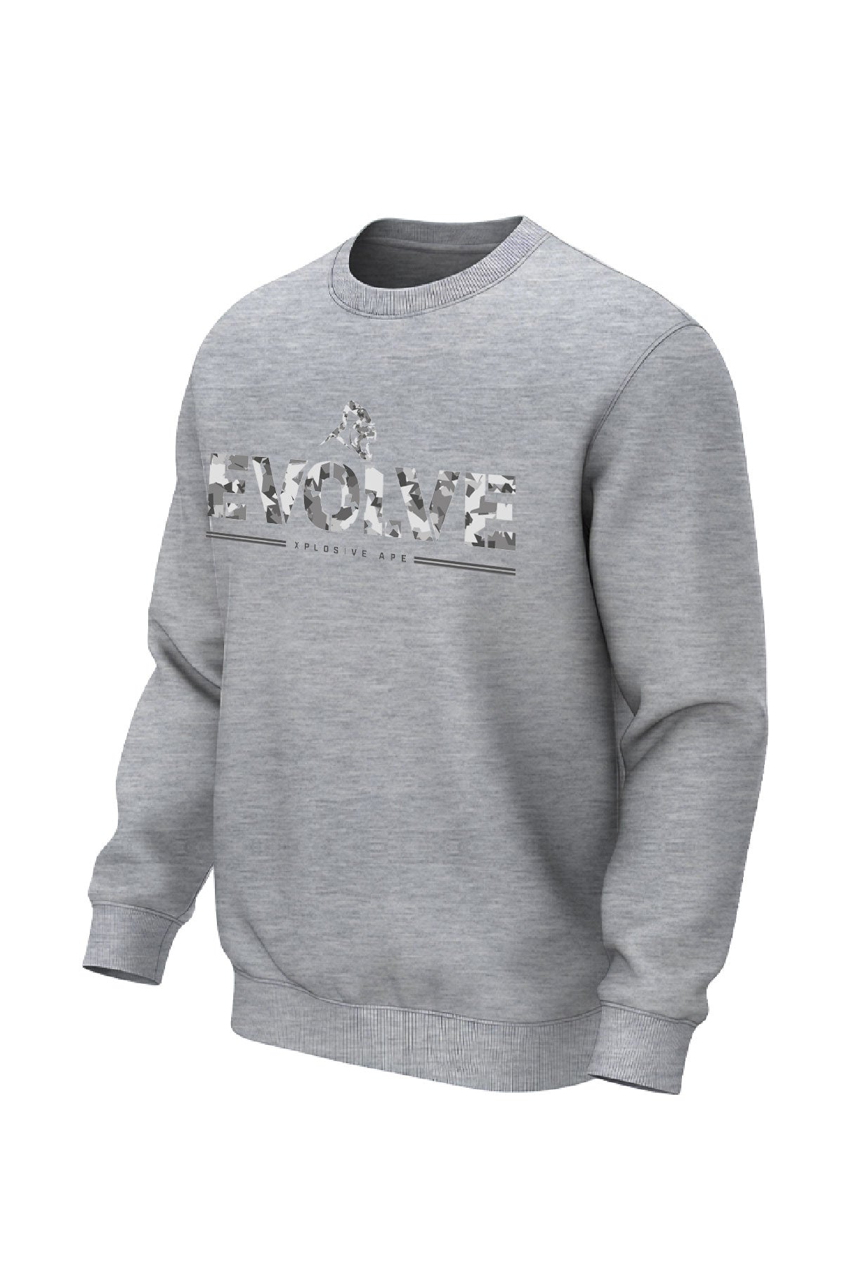 XAPE Evolve Camo V2 Sweatshirt - Sports Grey