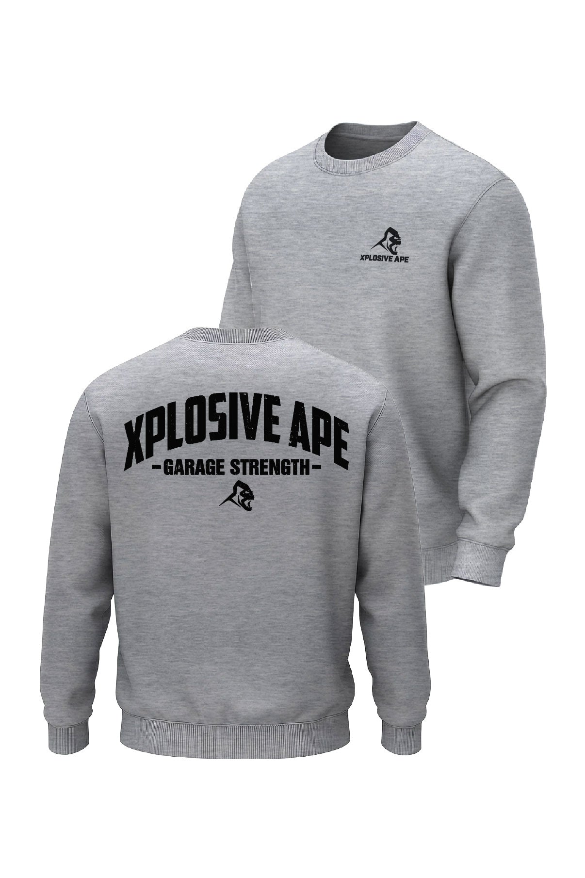 XAPE Garage Strength V2 Sweatshirt - Sports Grey