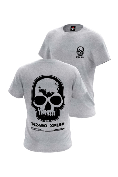 XAPE XPLSV Skull Tee - Sports Grey