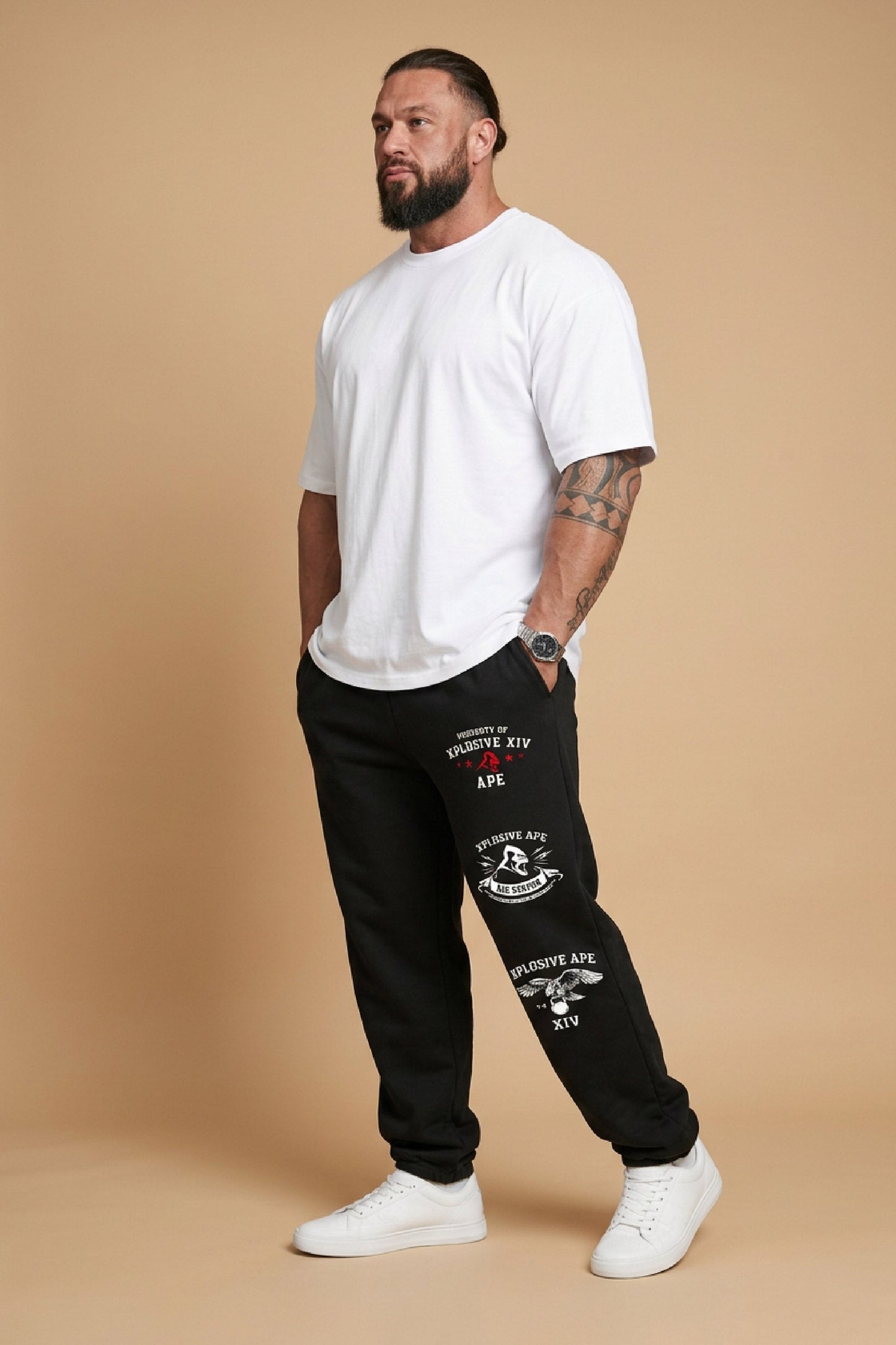 XAPE Unleashed Oversized Joggers - Black