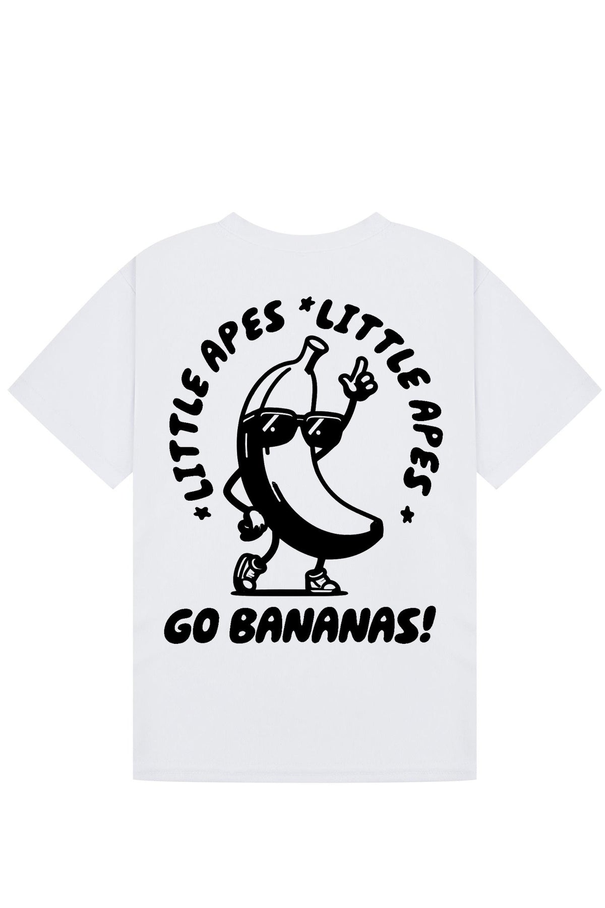 Little Apes Go Bananas Tee - White