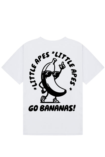 Little Apes Go Bananas Tee - White