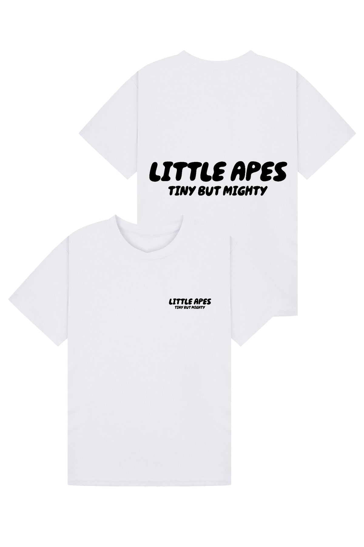 Little Apes Tiny But Mighty Tee - White