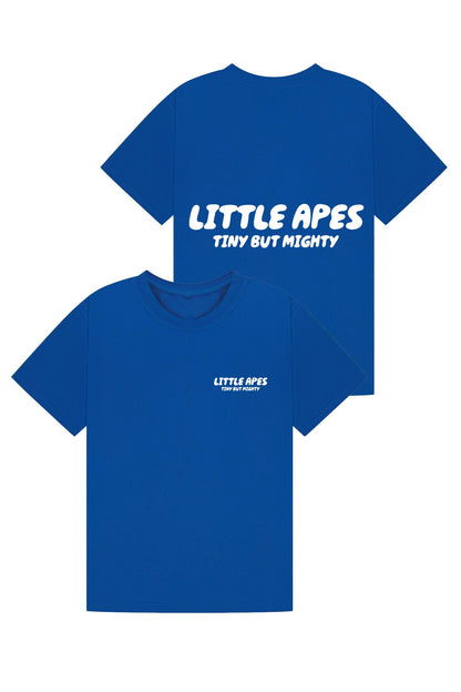 Little Apes Tiny But Mighty Tee - Royal Blue