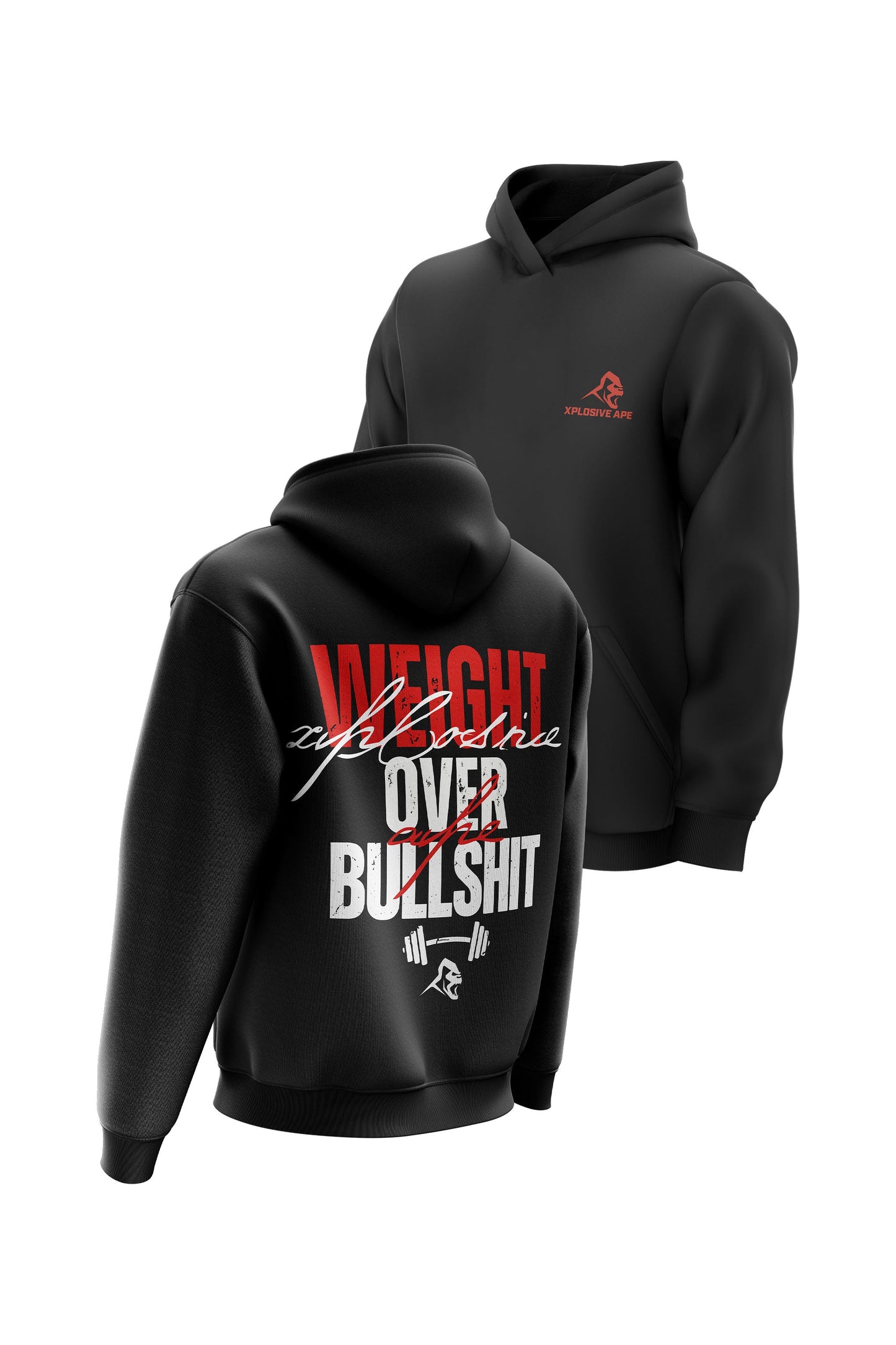 XAPE Weight Over BS Hoodie - Black