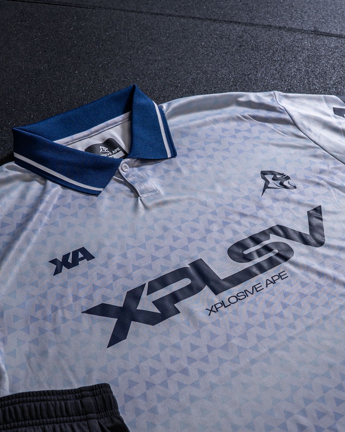XAPE Speed Polo Sports Jersey - White/Navy