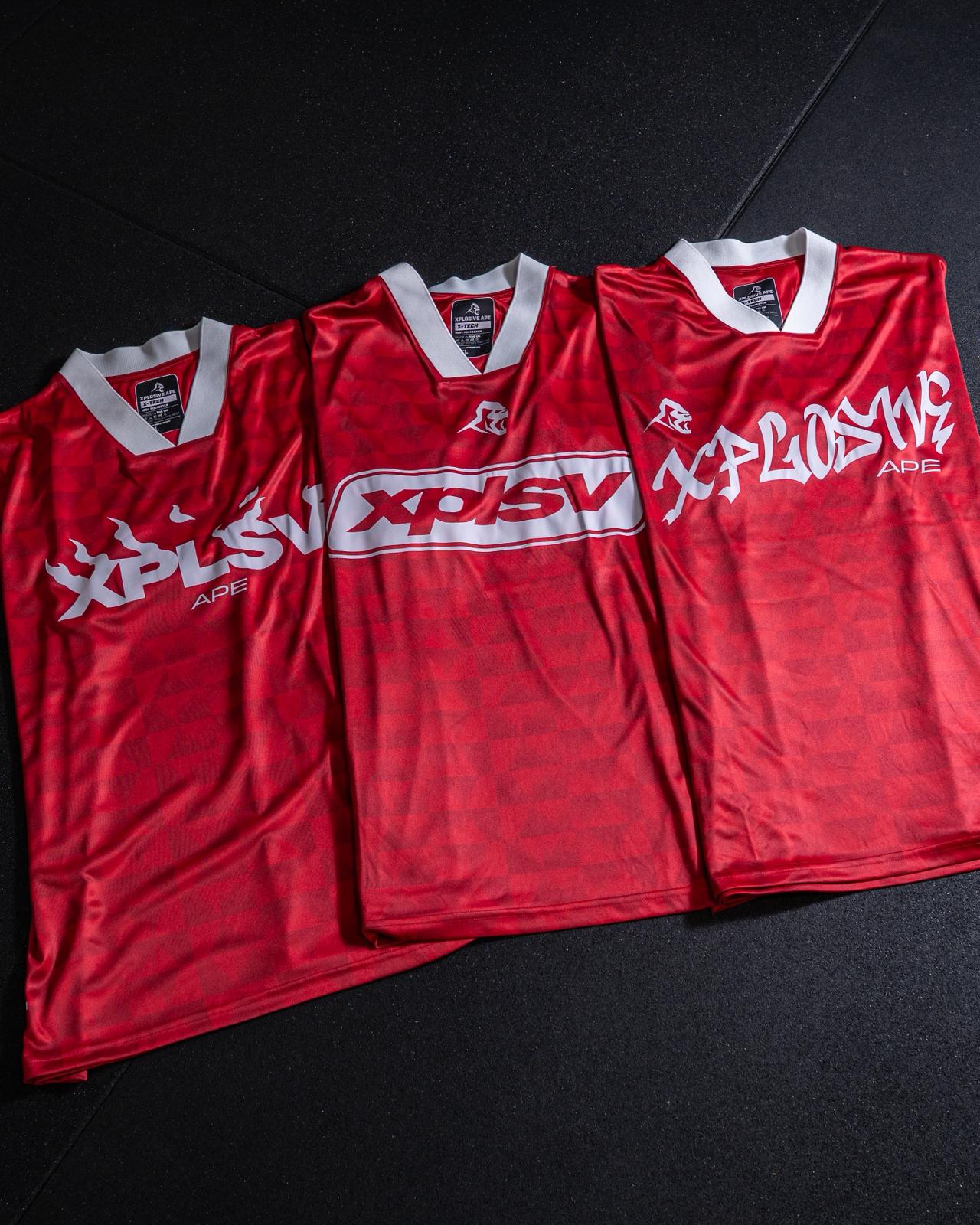 XAPE Street Paint Sports Jersey - Red/White