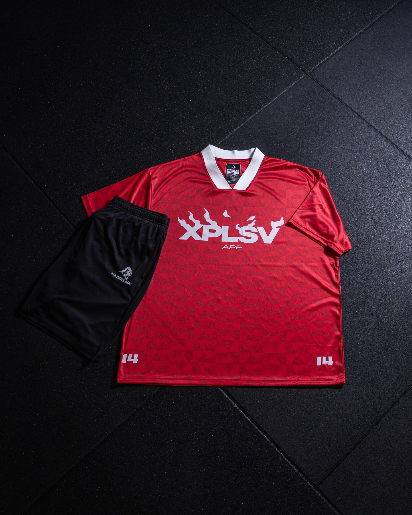 XAPE Flame Thrower Sports Jersey - Red/White