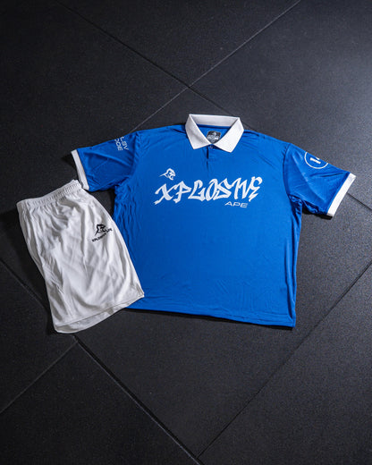 XAPE Street Paint Sports Jersey - Dark Royal/White