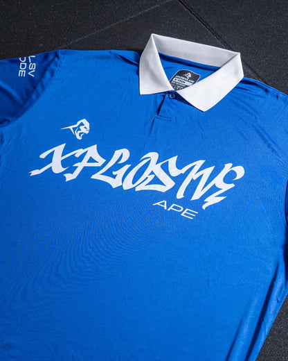 XAPE Street Paint Sports Jersey - Dark Royal/White
