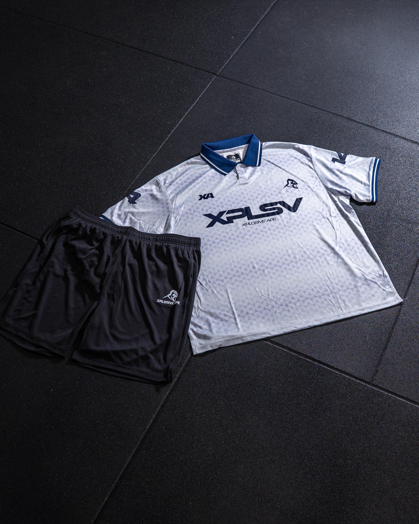 XAPE Speed Polo Sports Jersey - White/Navy