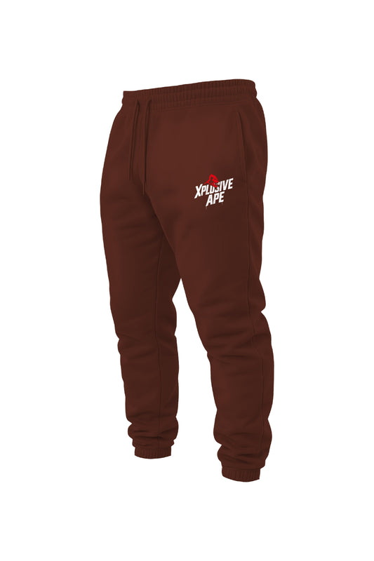 XAPE Classic Stencil Logo Joggers - Chocolate