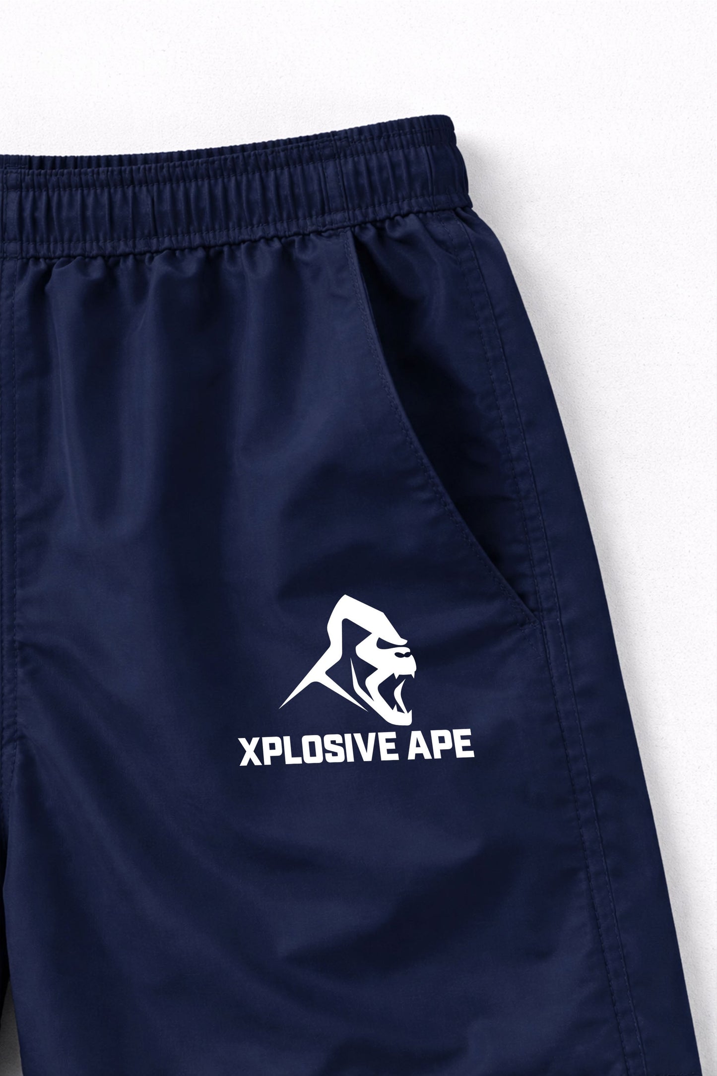 XAPE Classic Logo Mesh Shorts - Navy