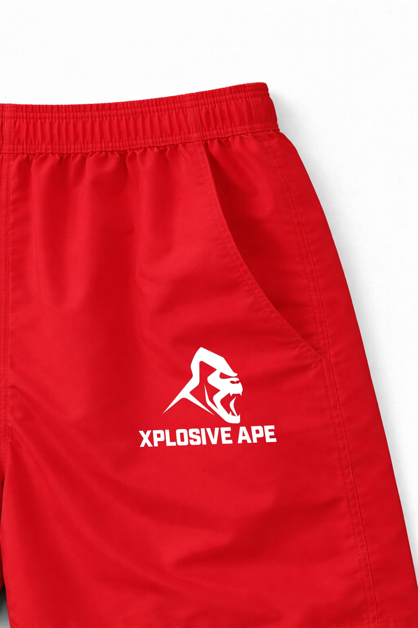 XAPE Classic Logo Mesh Shorts - Red