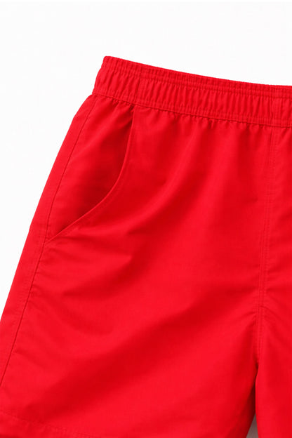 XAPE Classic Logo Mesh Shorts - Red
