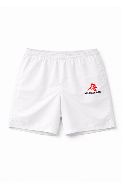 XAPE Original Logo Performance Shorts - White