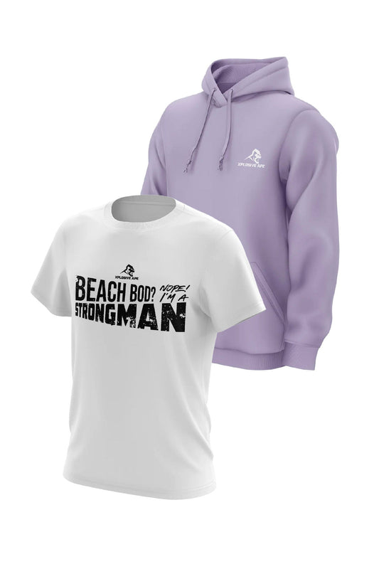 XAPE Prime Hoodie & Bod Tee Combo - Lilac/White