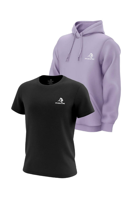 XAPE Prime Hoodie & Prime Tech Tee Combo - Lilac/Black