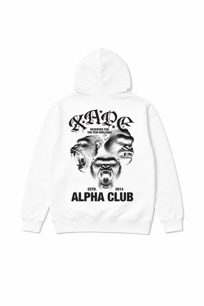 XAPE Alpha Club Reserved Hoodie - White