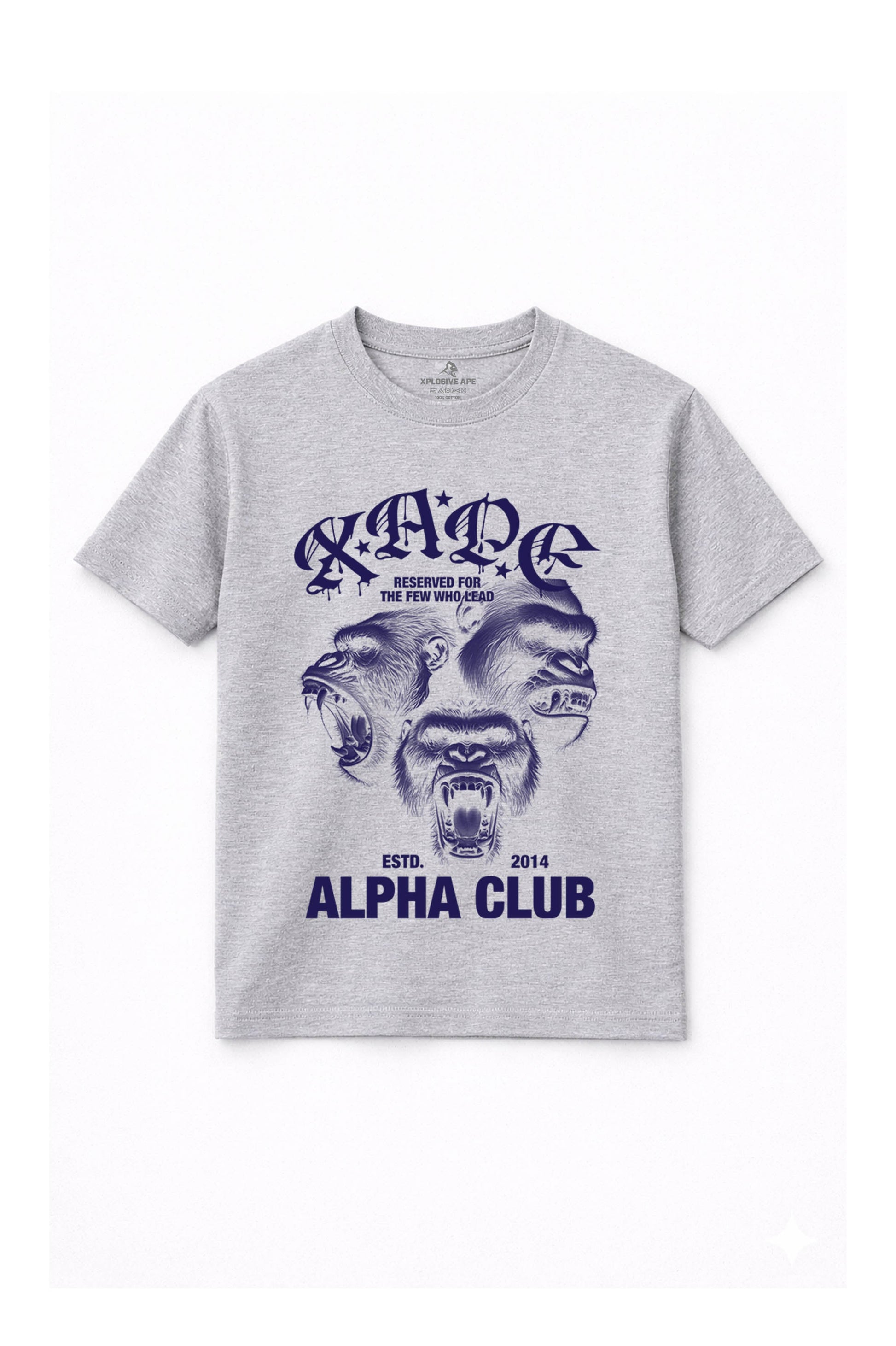 XAPE Alpha Club Reserved Tee - Sports Grey