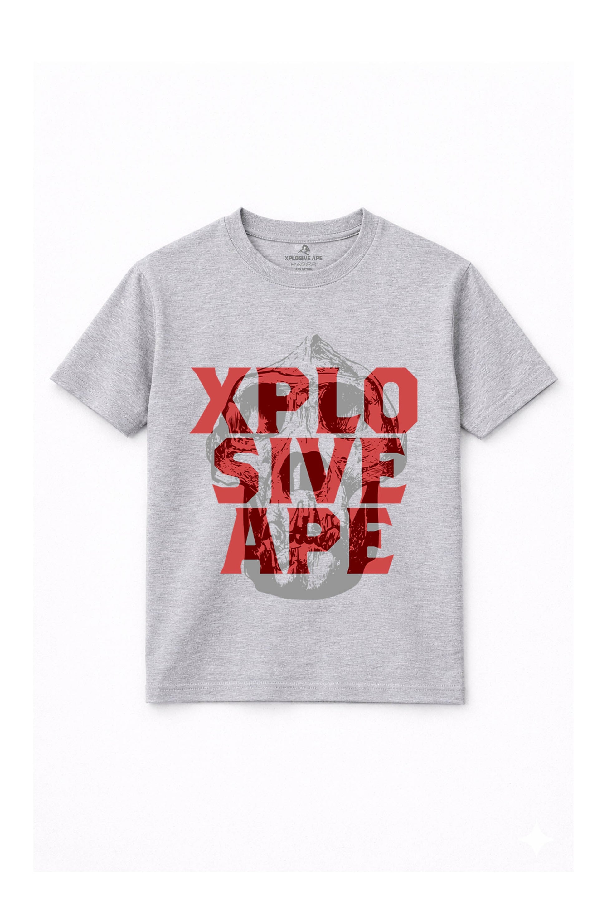 XAPE Ape Head Tee - Sports Grey