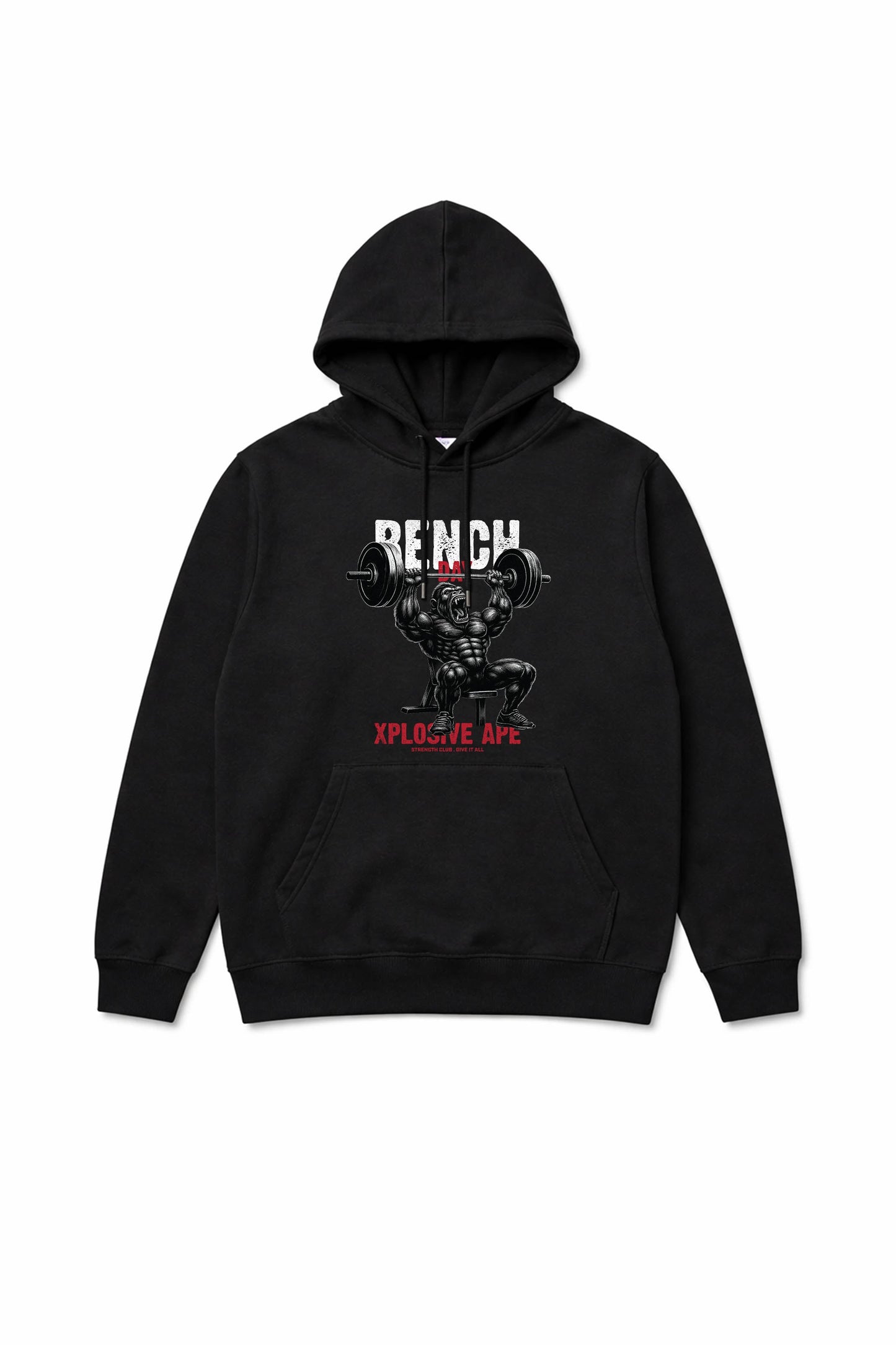 XAPE Bench Day V4 String Hoodie - Black