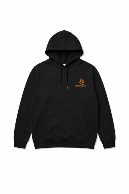 XAPE Born Hard V2 String Hoodie - Black