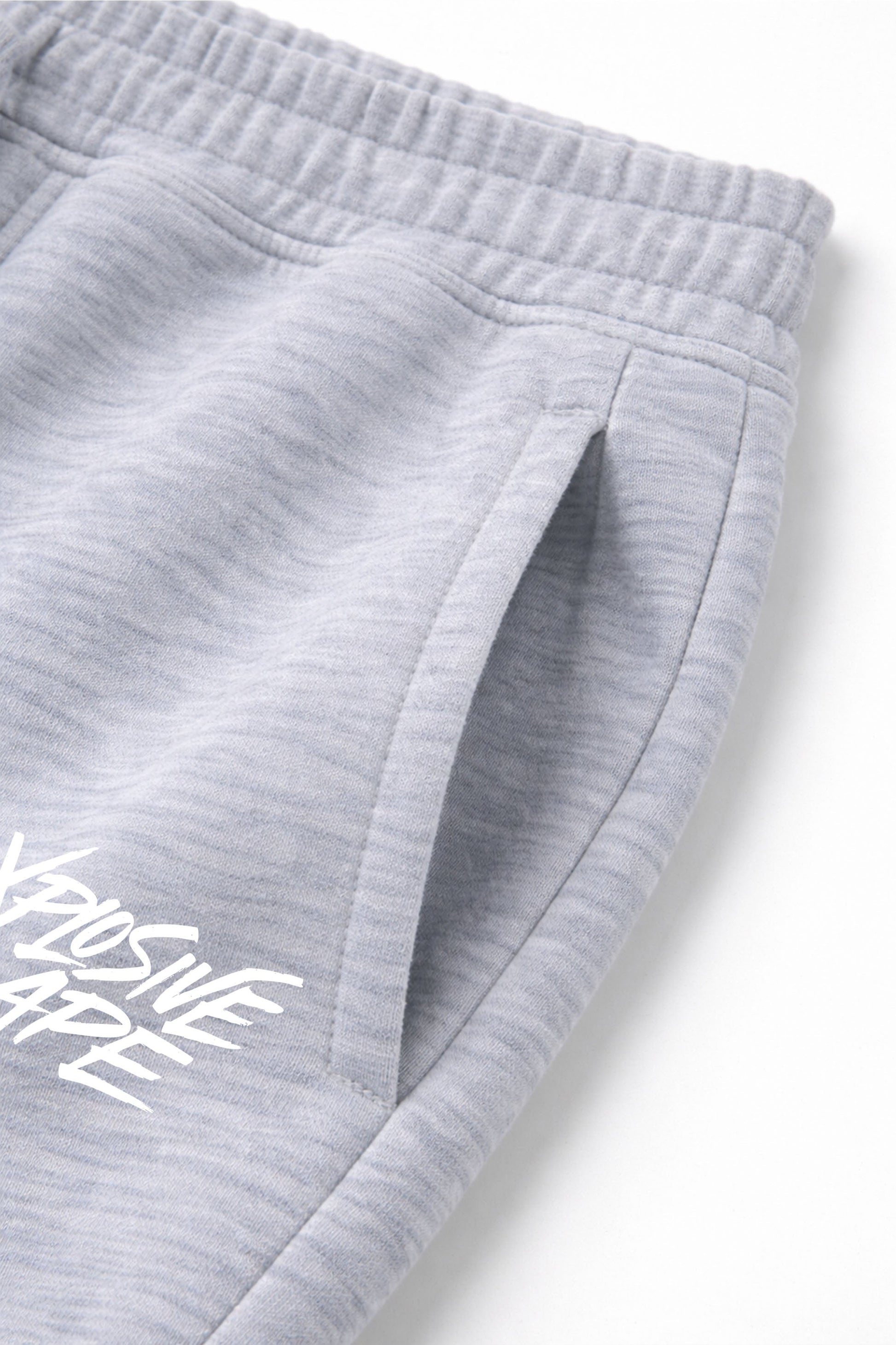 XAPE Classic Brush Script Joggers - Heather Grey