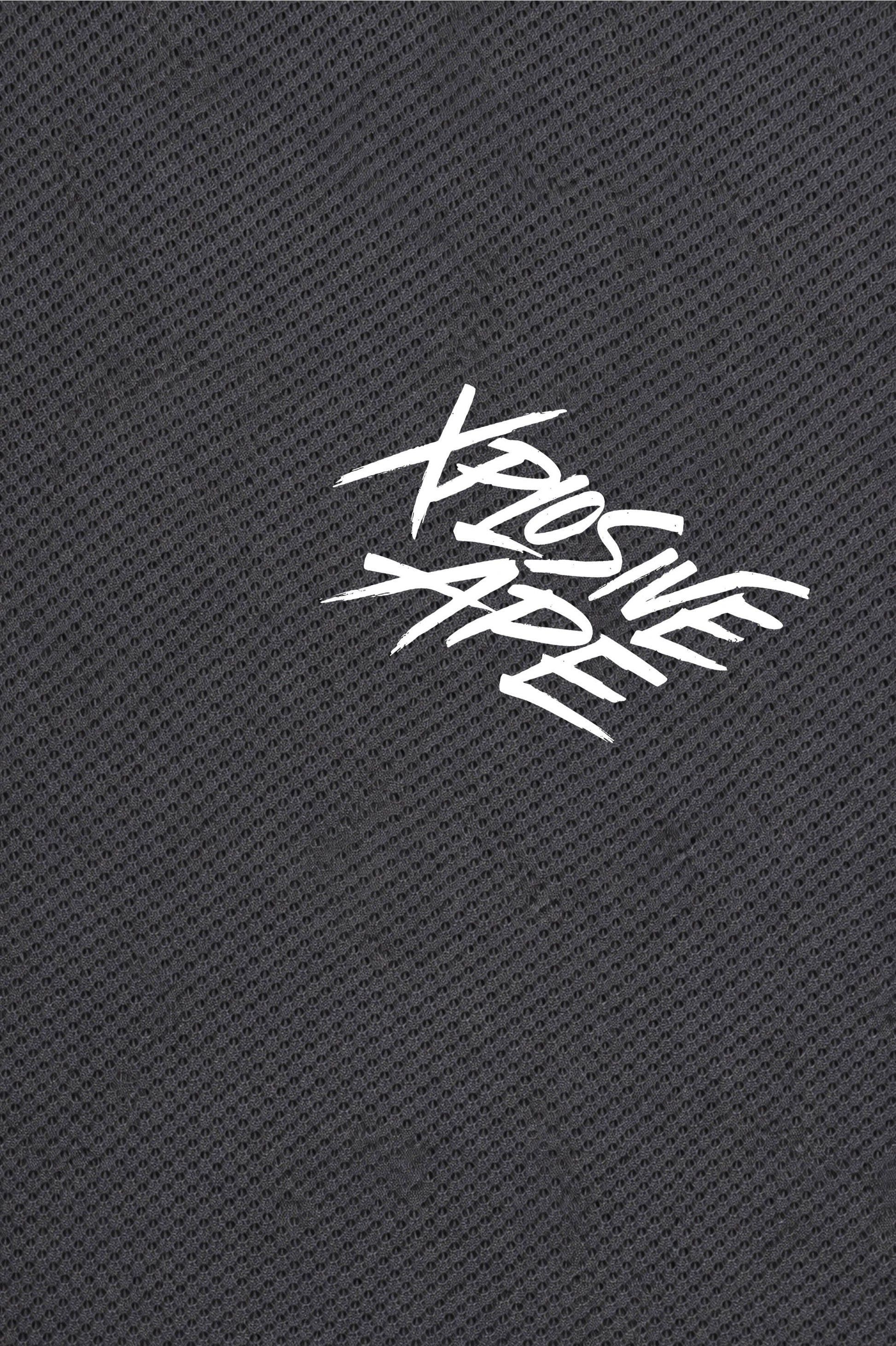 XAPE Classic Brush Script X Tech Tee - Charcoal