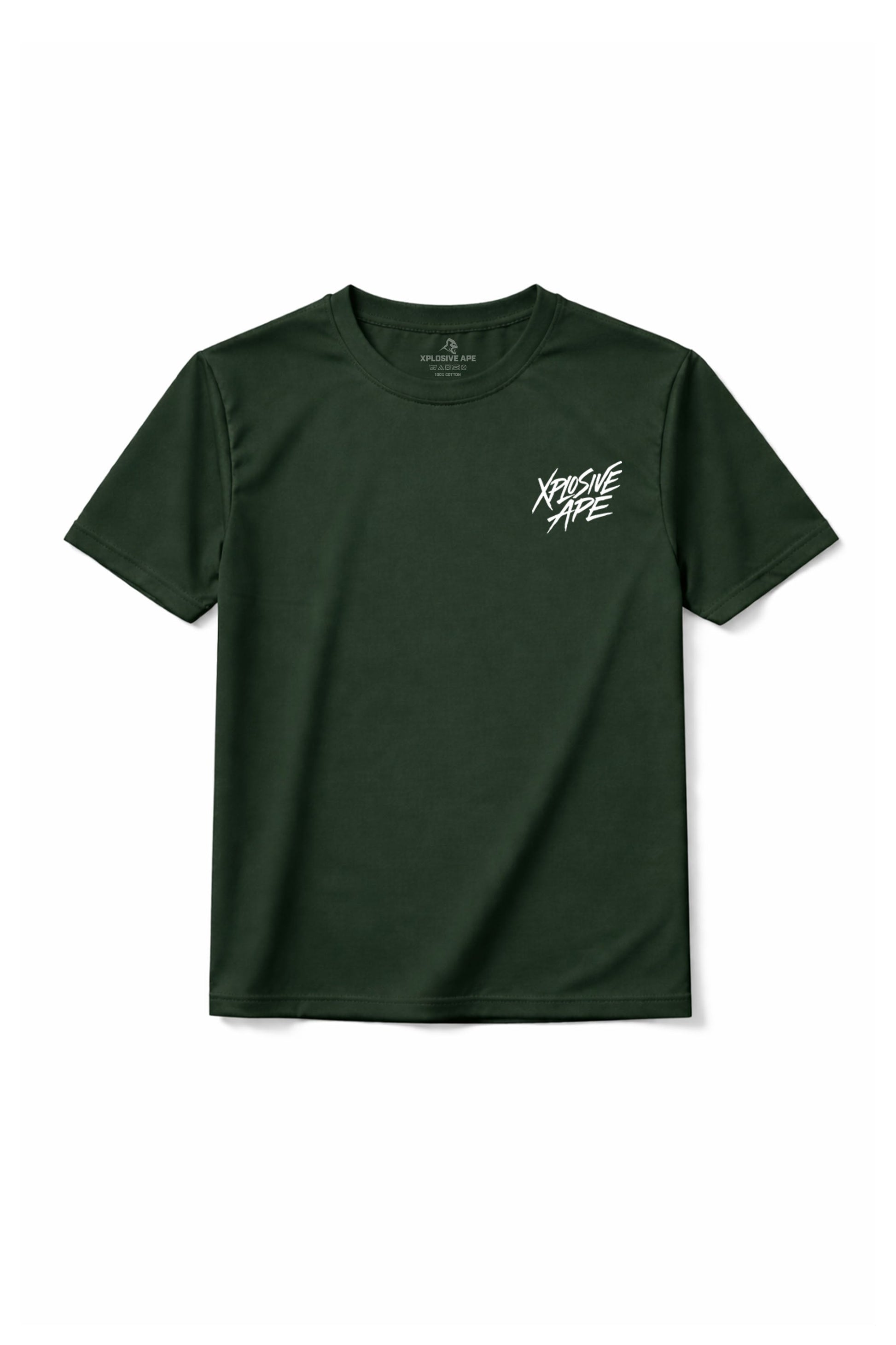 XAPE Classic Brush Script X Tech Tee - Forest Green