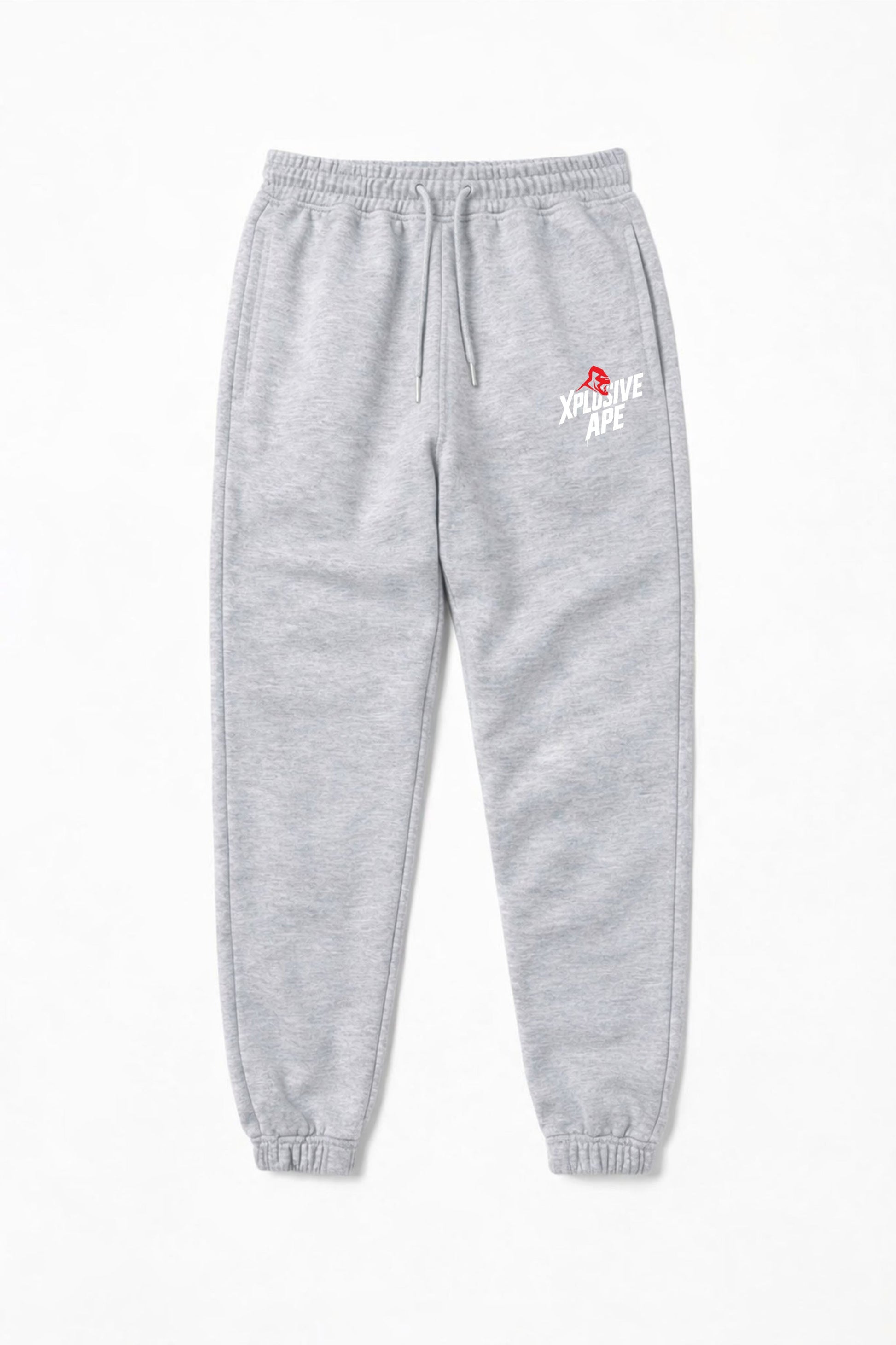 XAPE Classic Stencil Logo Joggers - Heather Grey