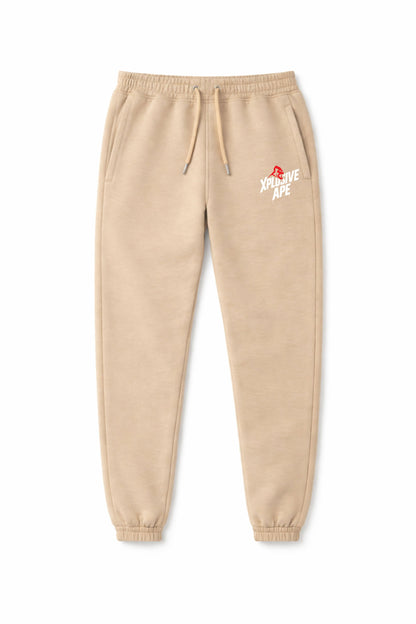 XAPE Classic Stencil Logo Joggers - Sand