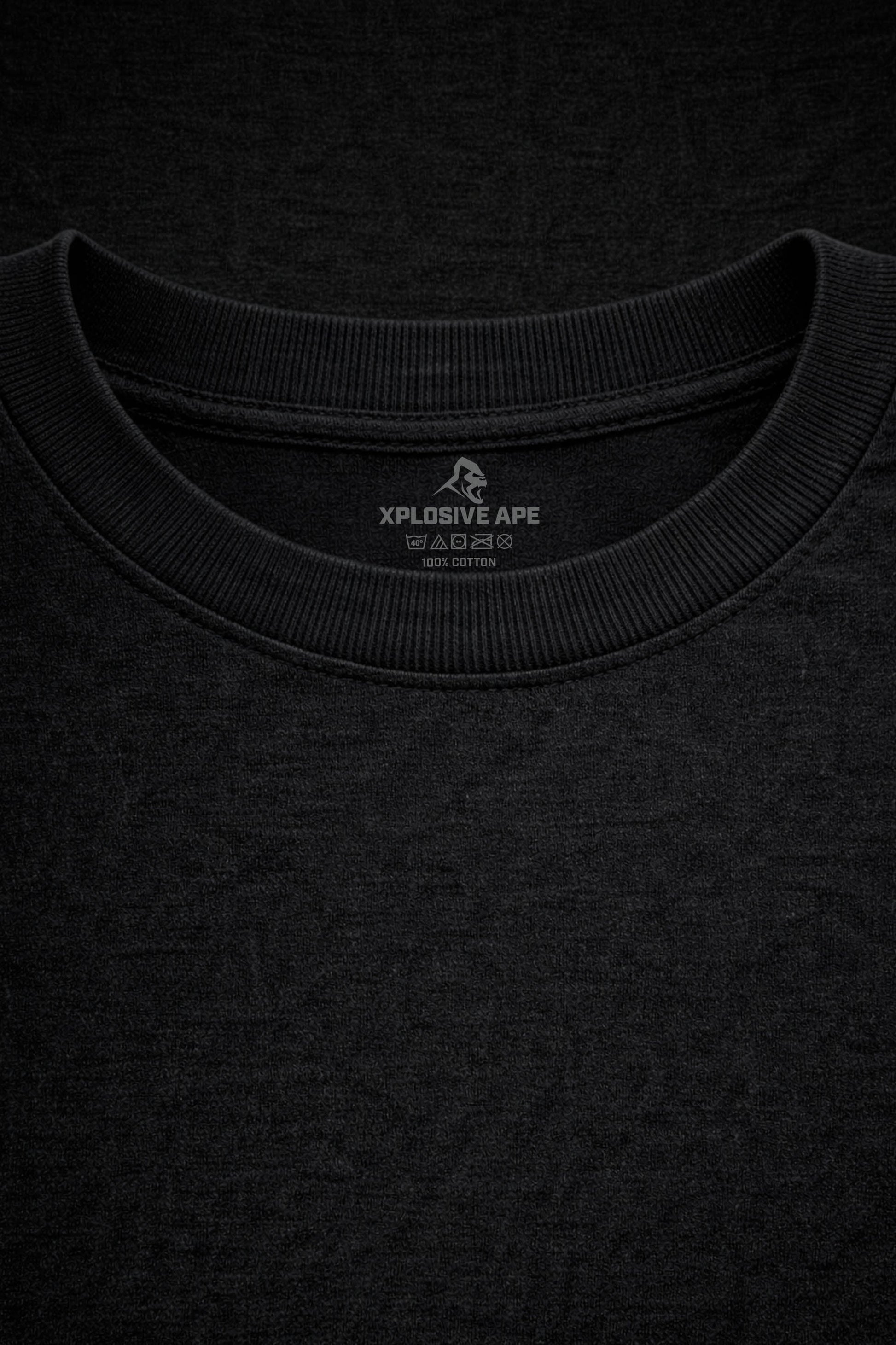 XAPE Classic Stencil Logo Tee - Black