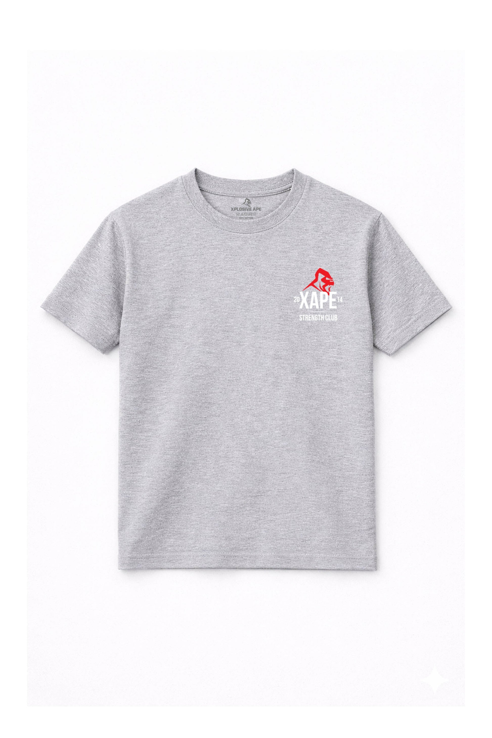 XAPE Classic Strength Club Tee - Sports Grey
