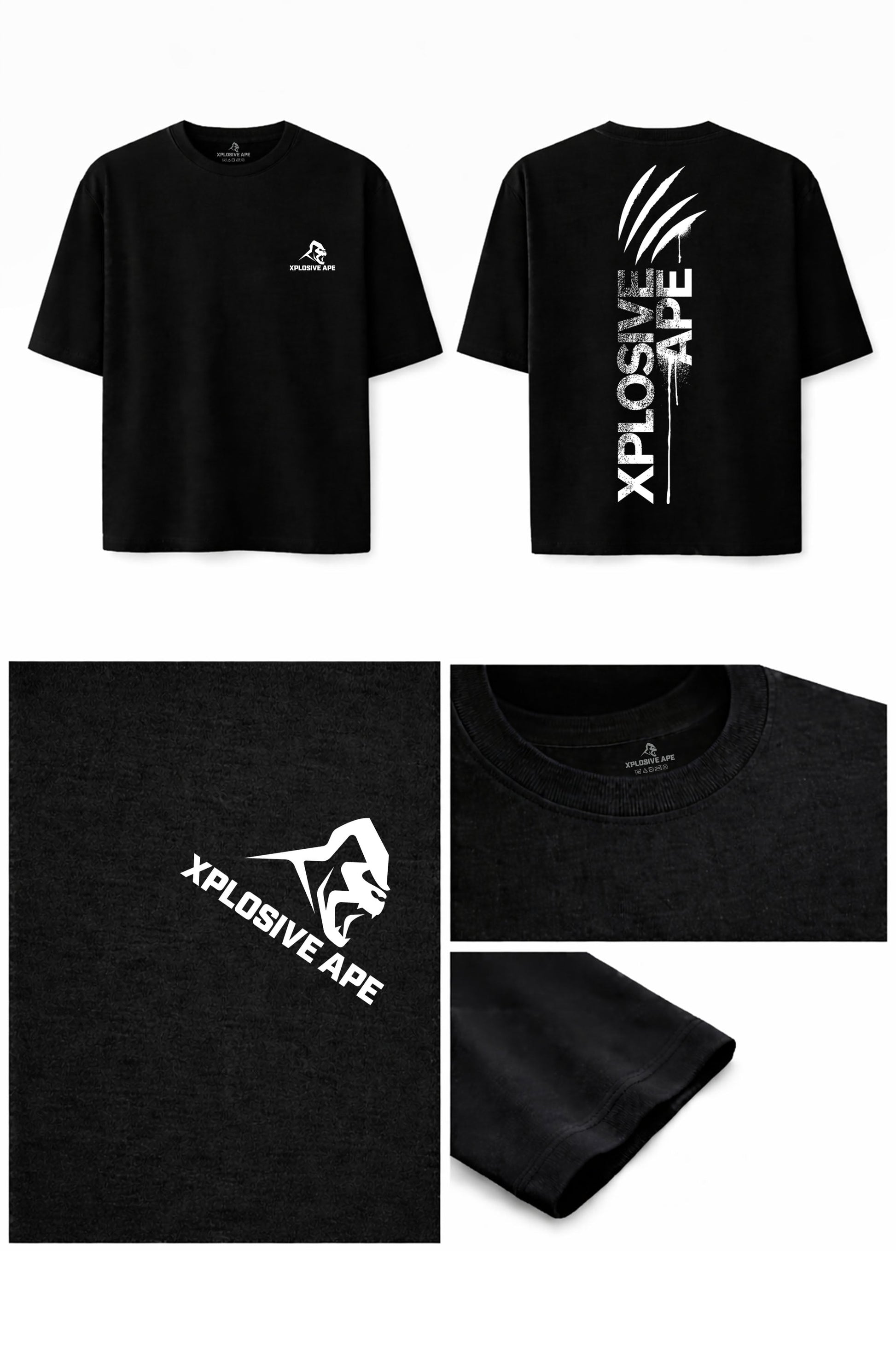 XAPE Claw V2 Oversized Tee - Black