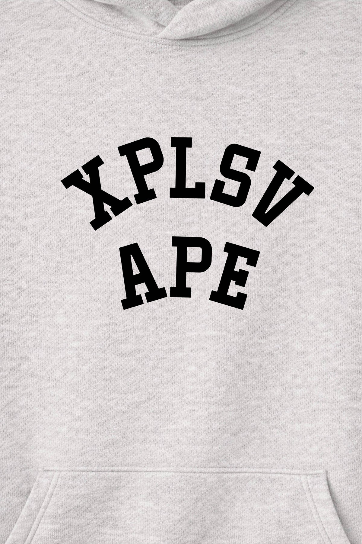 XAPE Collegiate Raglan Hoodie - Oatmeal Heather/Black