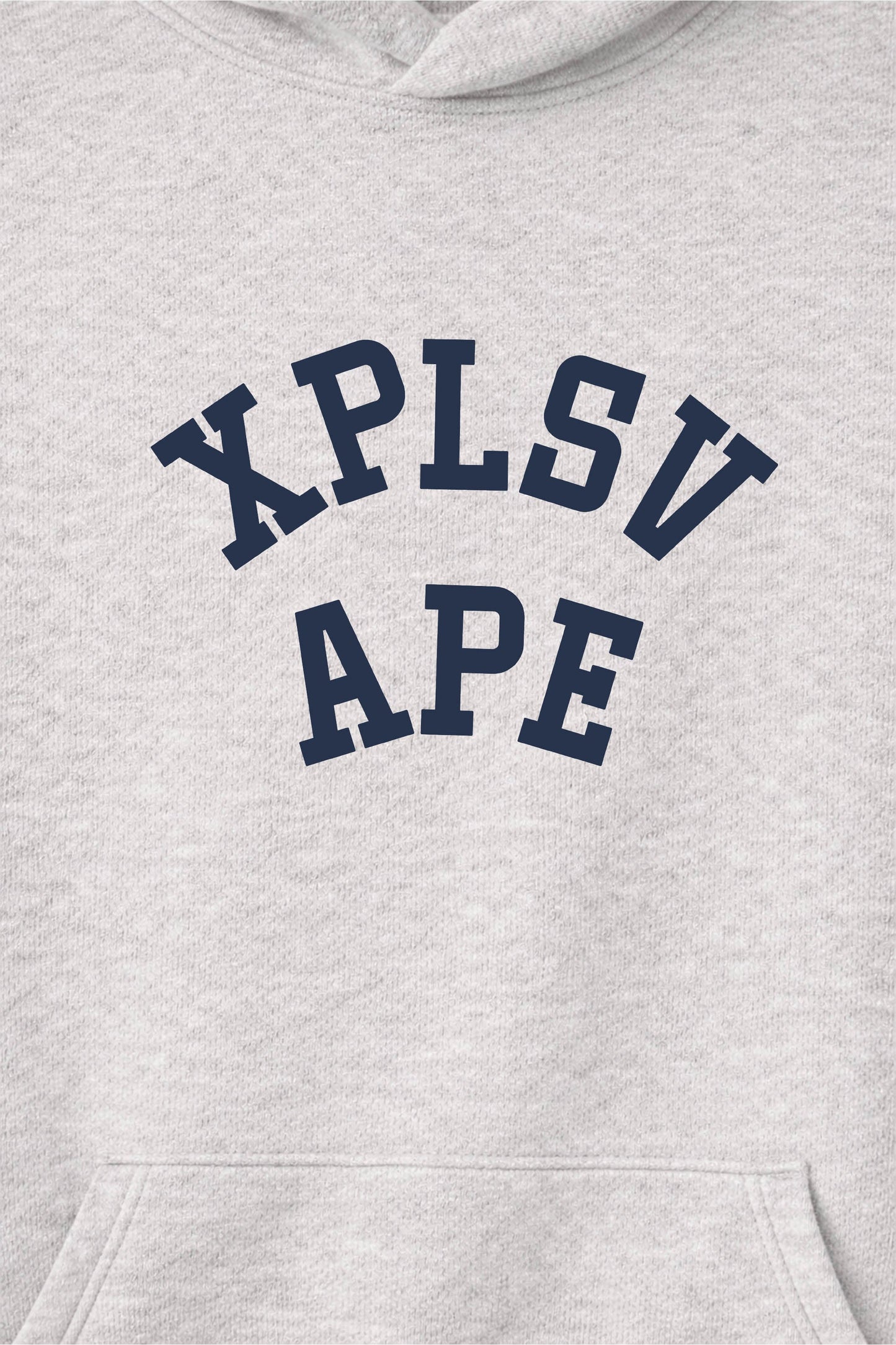 XAPE Collegiate Raglan Hoodie - Oatmeal Heather/Indigo