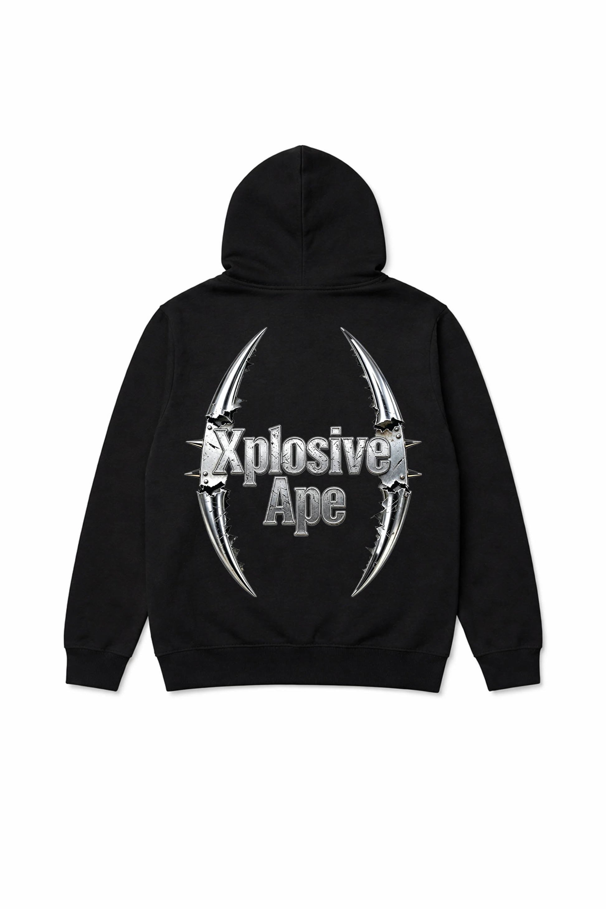 XAPE Double Fang String Hoodie - Black
