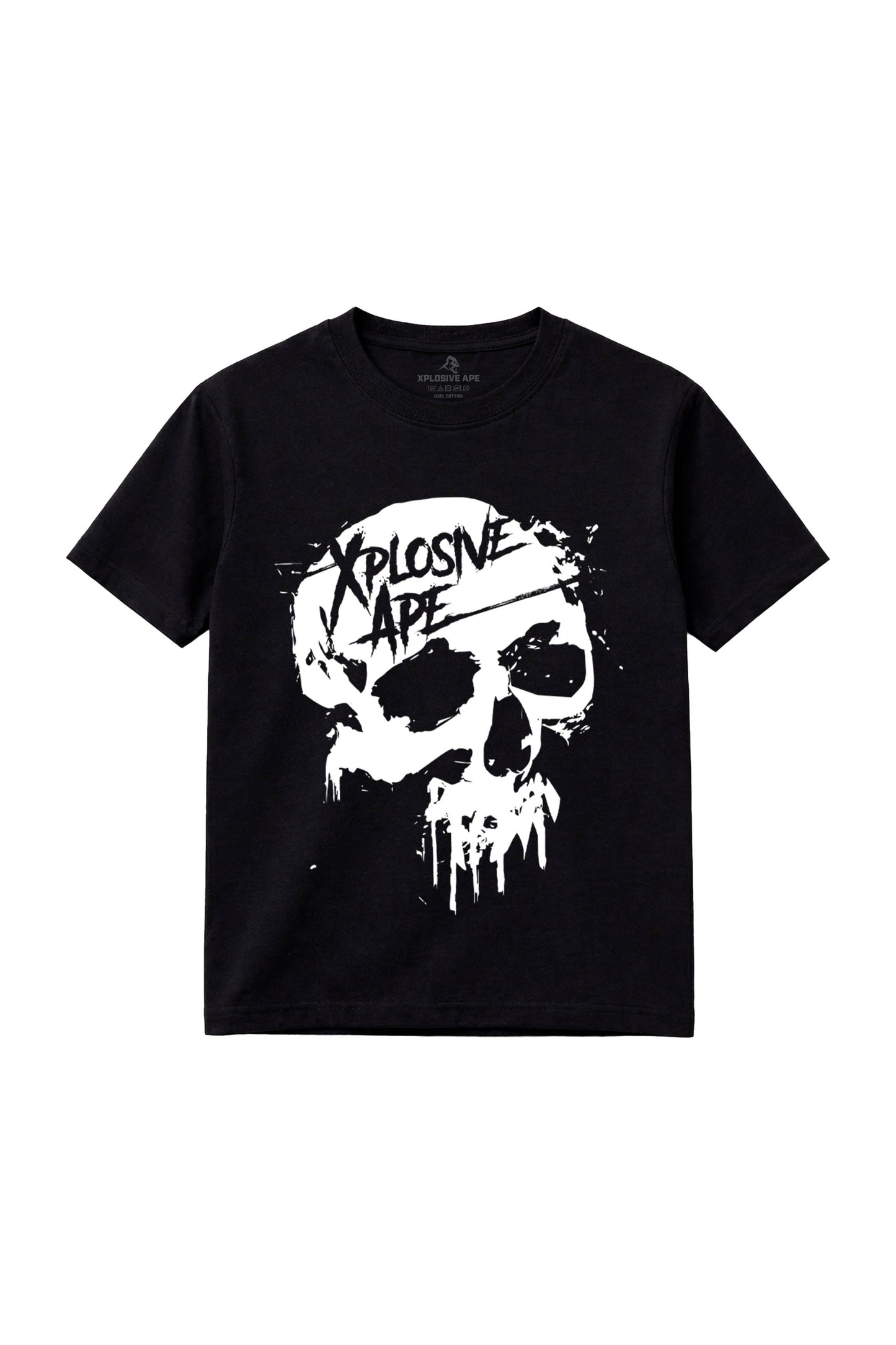 XAPE Dripping Skull Tee - Black