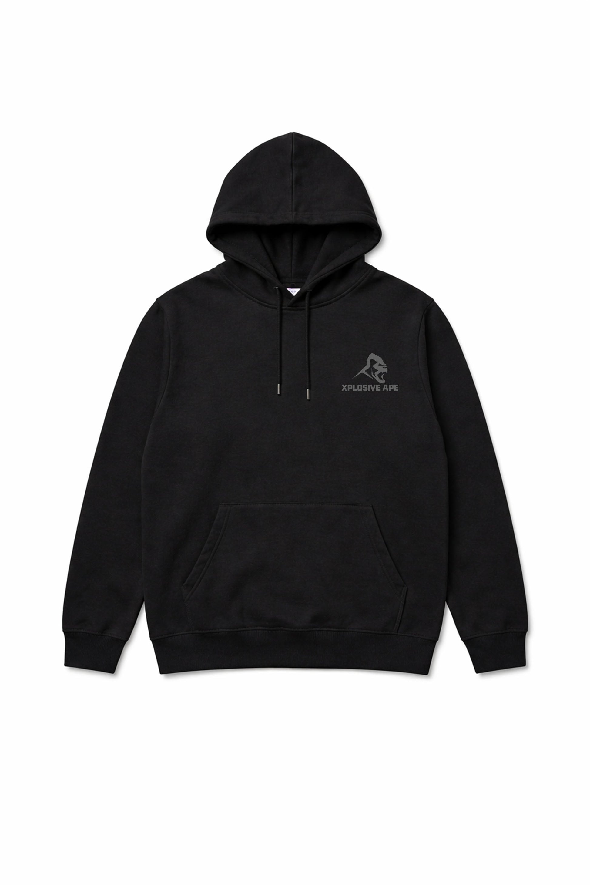 XAPE Earned Not Given String Hoodie - Black