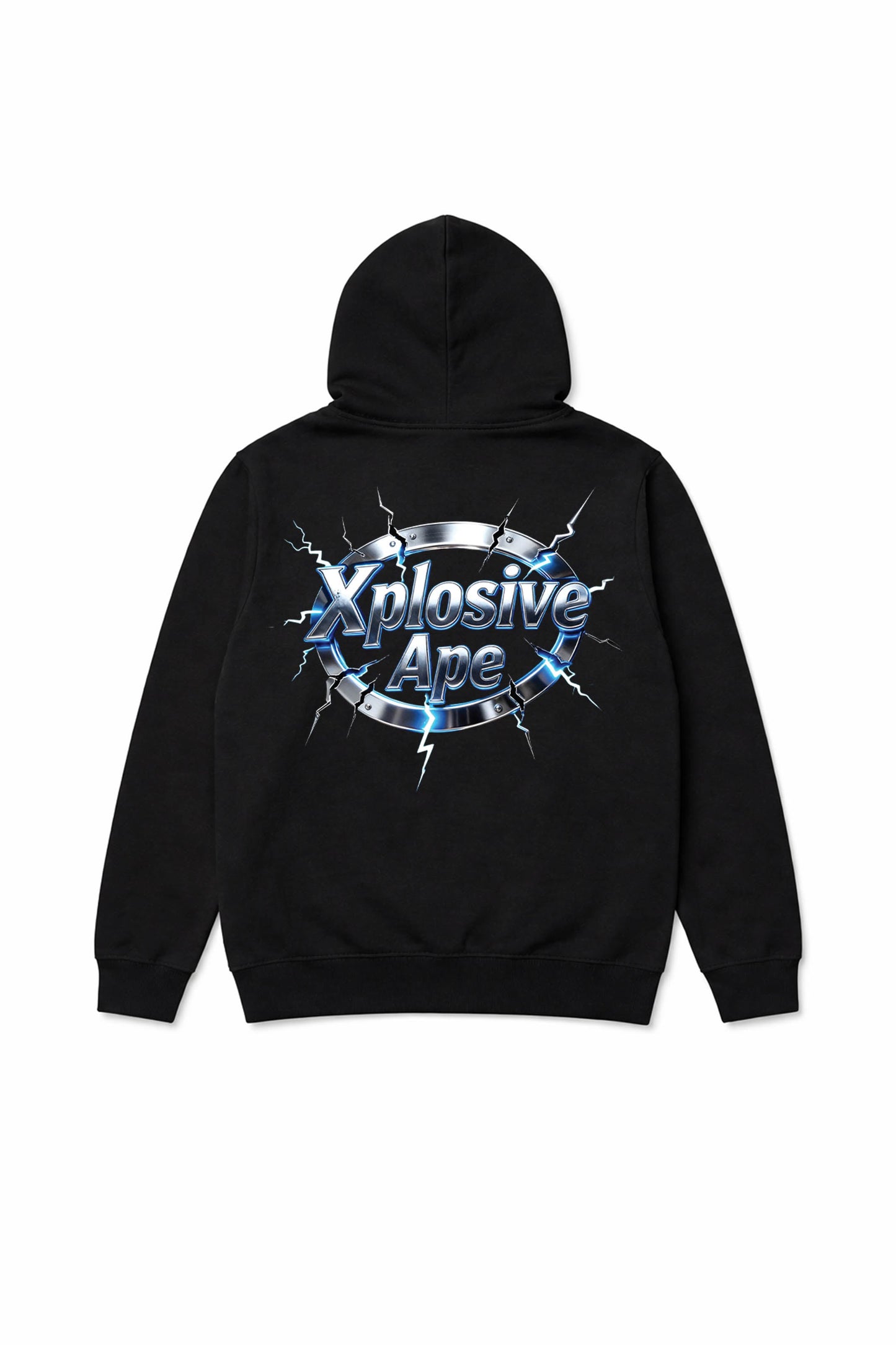 XAPE Electro Seal String Hoodie - Black