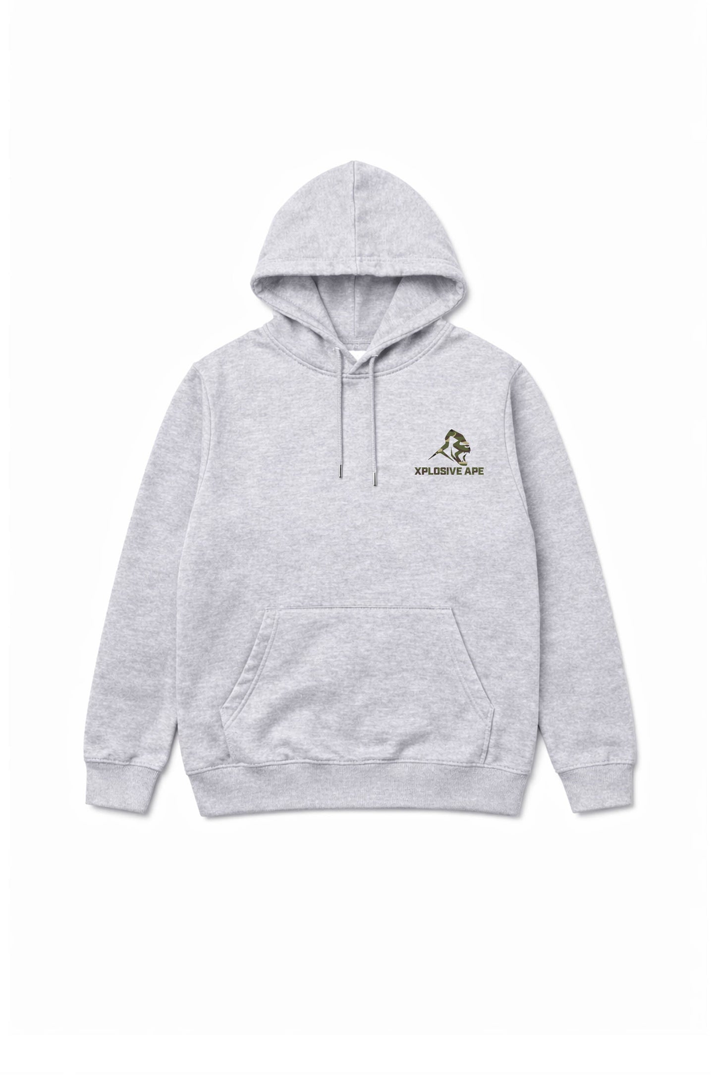 XAPE Essential Camo V2 String Hoodie - Sports Grey
