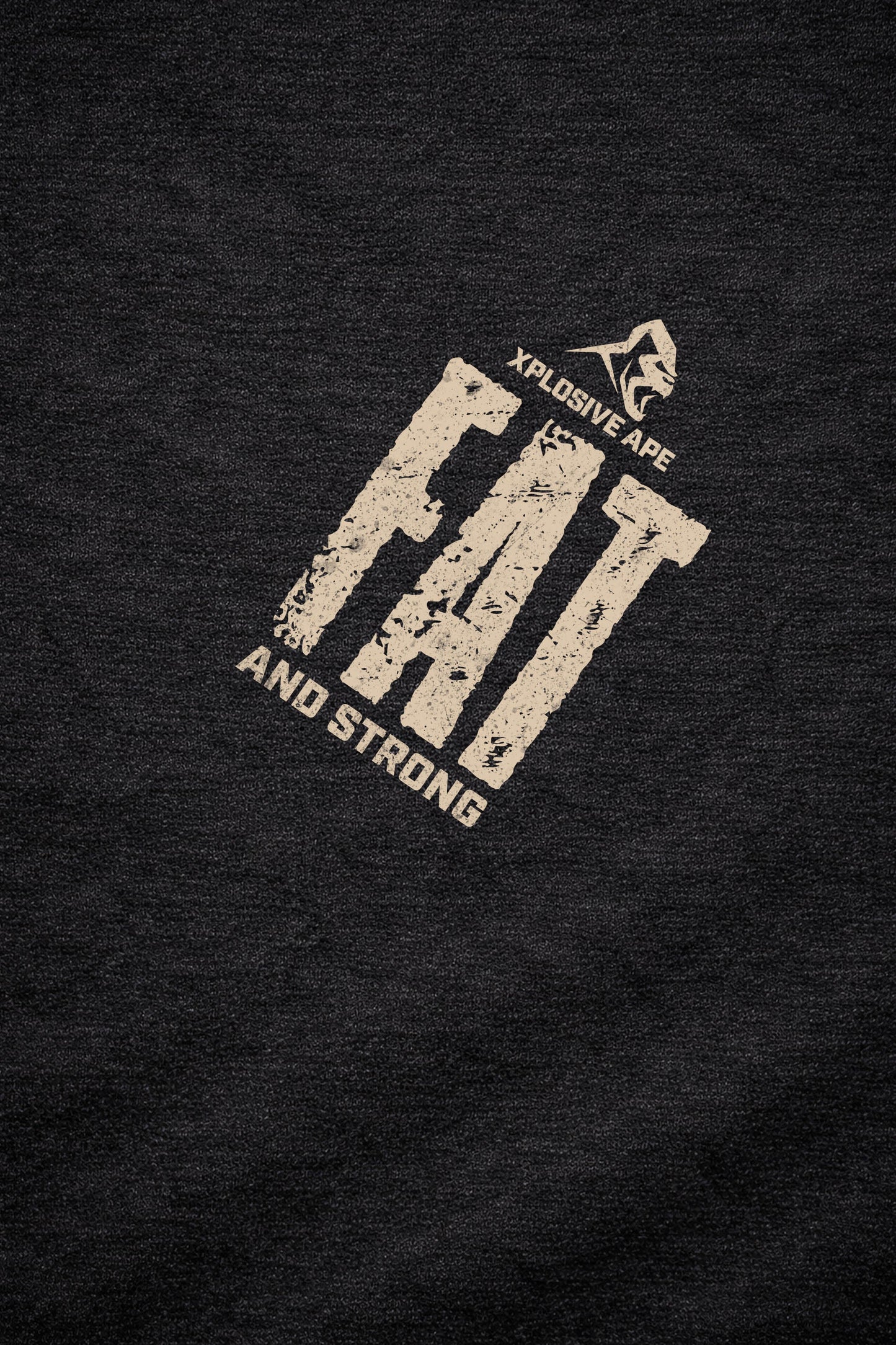 XAPE Fat And Strong V2 String Hoodie - Black