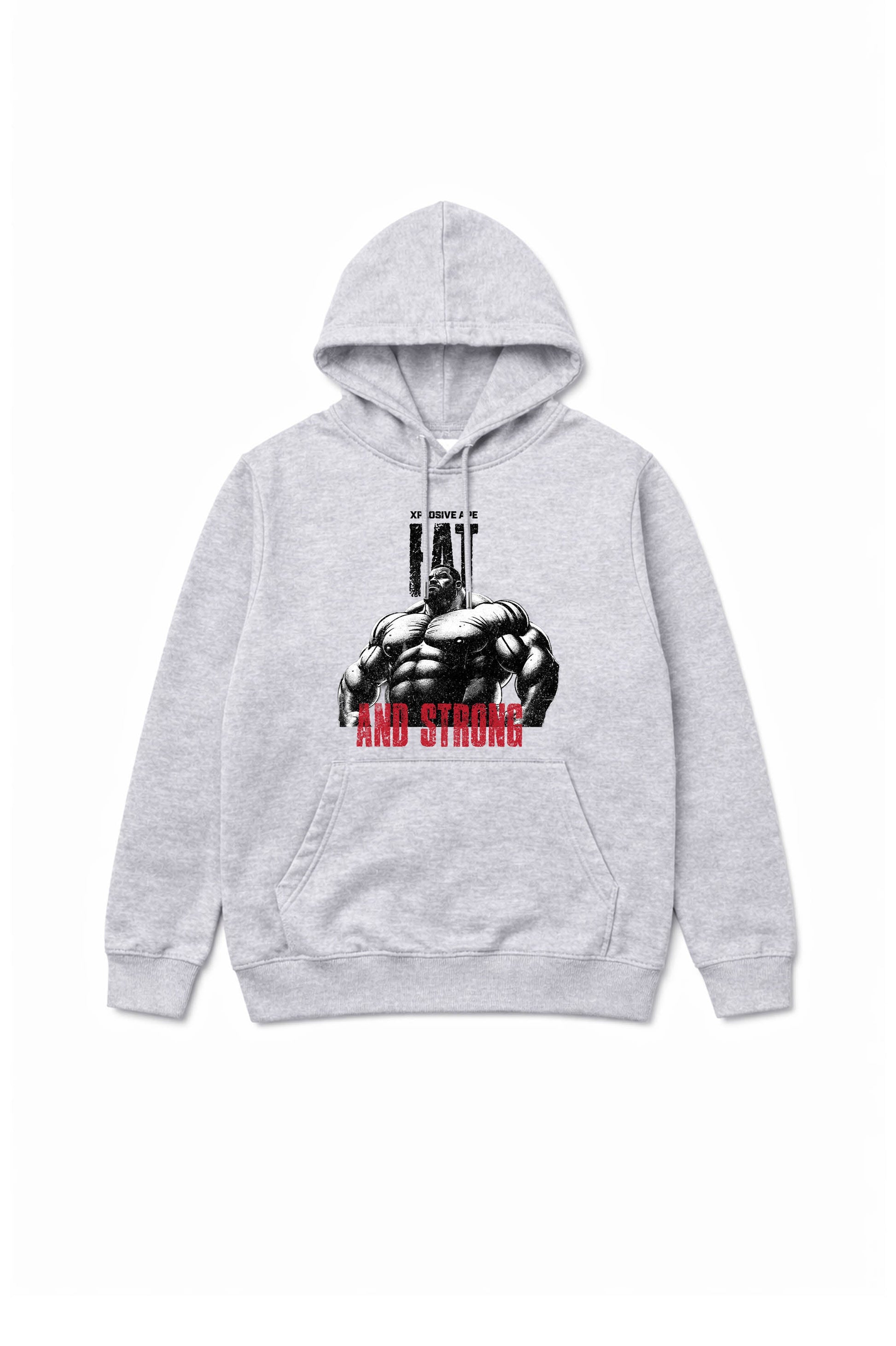 XAPE Fat And Strong V3 String Hoodie - Sports Grey