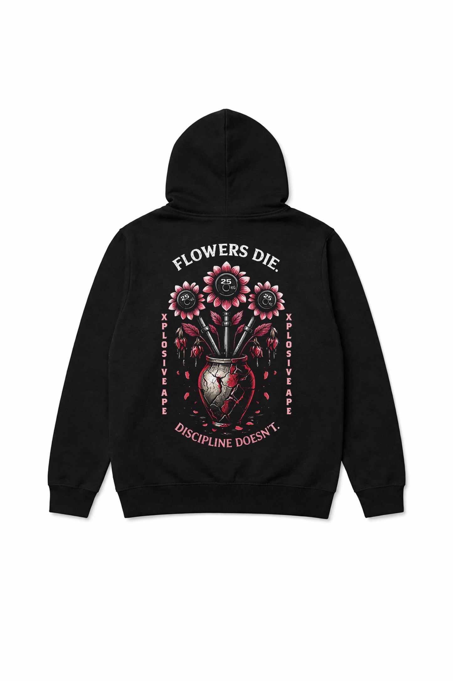XAPE Flowers String Hoodie - Black