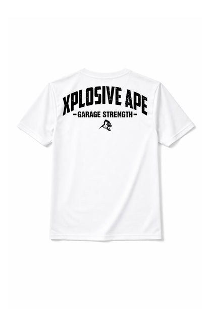 XAPE Garage Strength Tech Tee - White