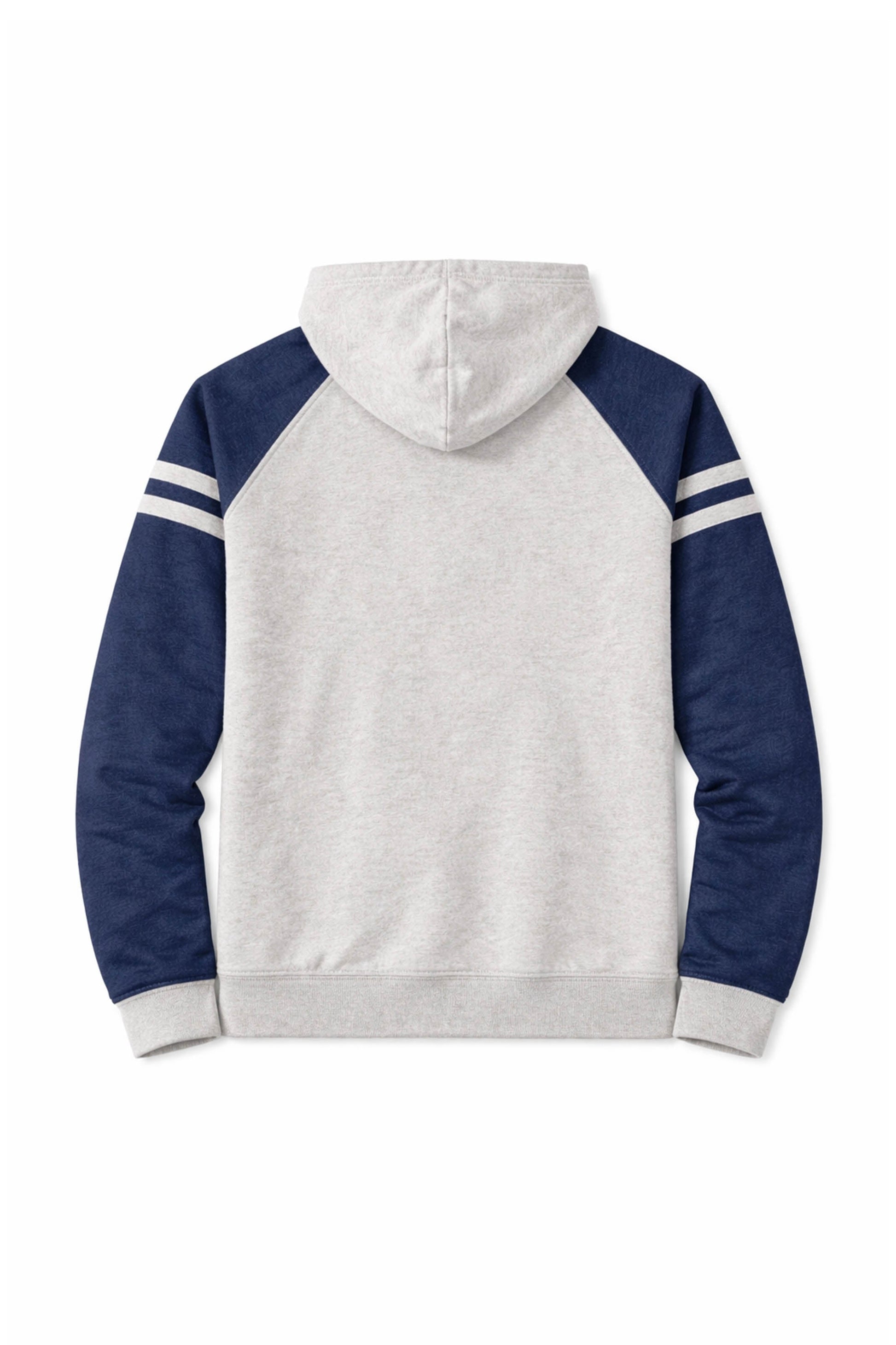 XAPE Heritage Script Raglan Hoodie - Oatmeal Heather/Indigo