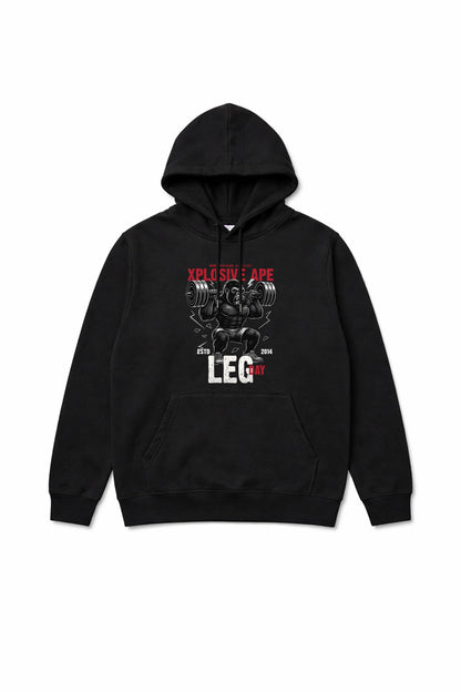 XAPE Leg Day V4 String Hoodie - Black